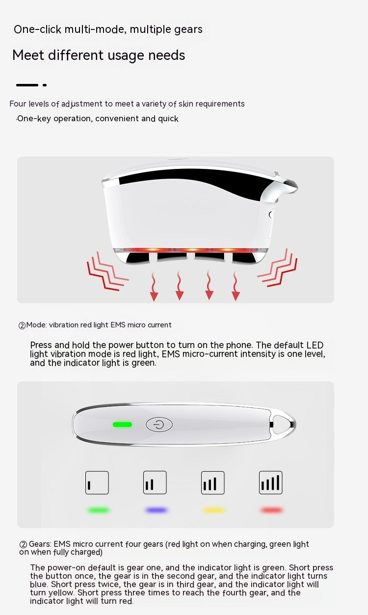 Facial Massage Essential Oil Lifting Warm Muscle-poking Stick Home EMS Micro Current Inductive Therapeutical Instrument