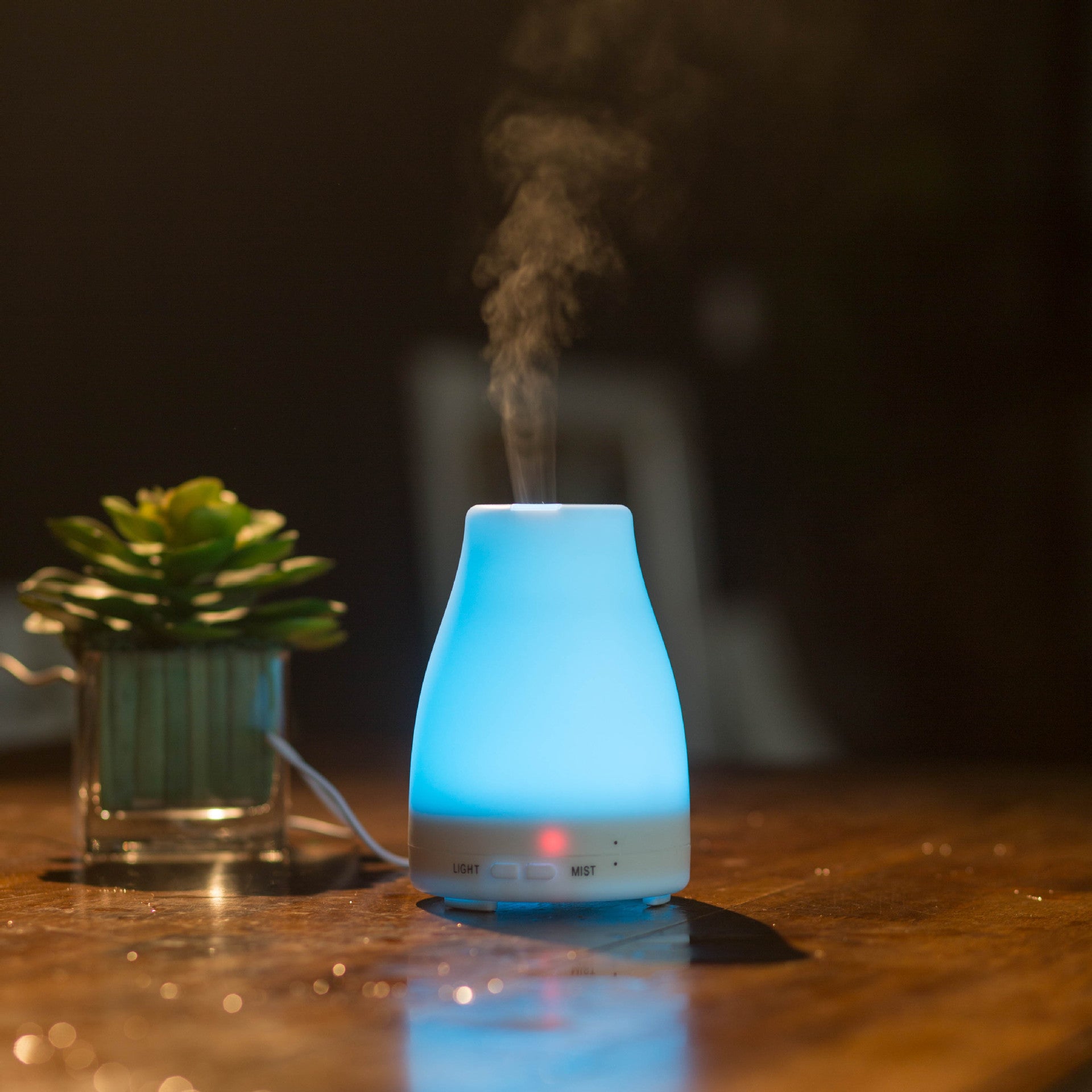 Remote control humidifier essential oil diffuser