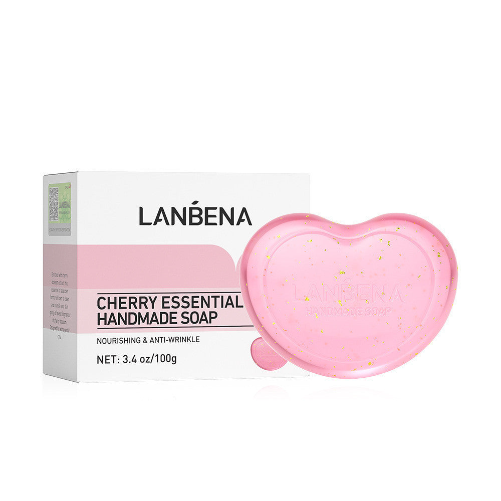 Cleansing Heart-shaped Essential Oil Soap Bamboo Charcoal