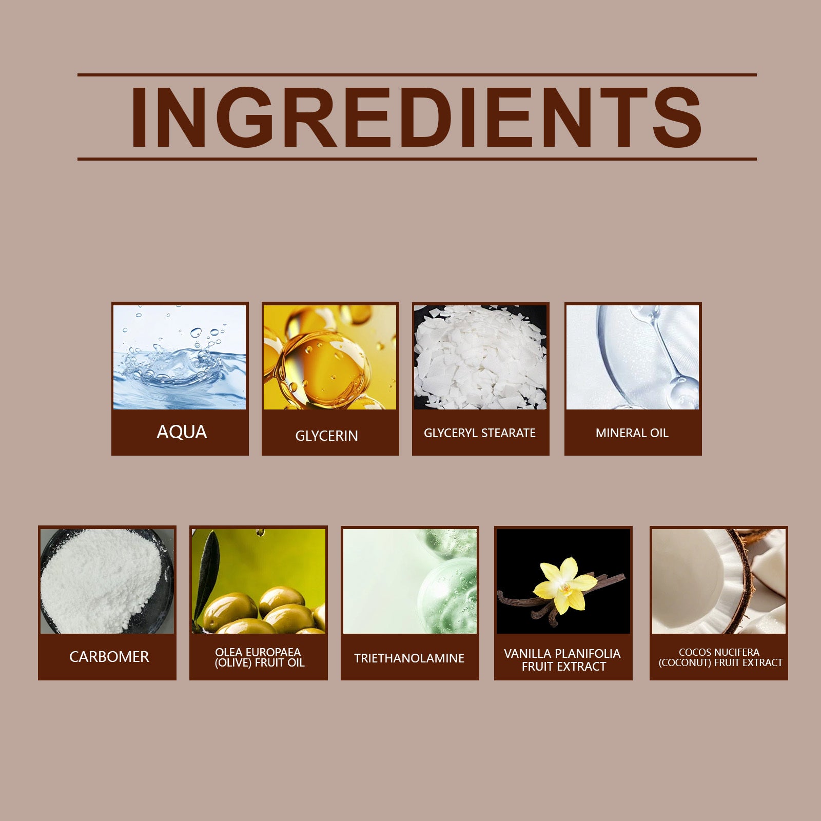 Coconut Body Moisturizing Cream With Elasticity