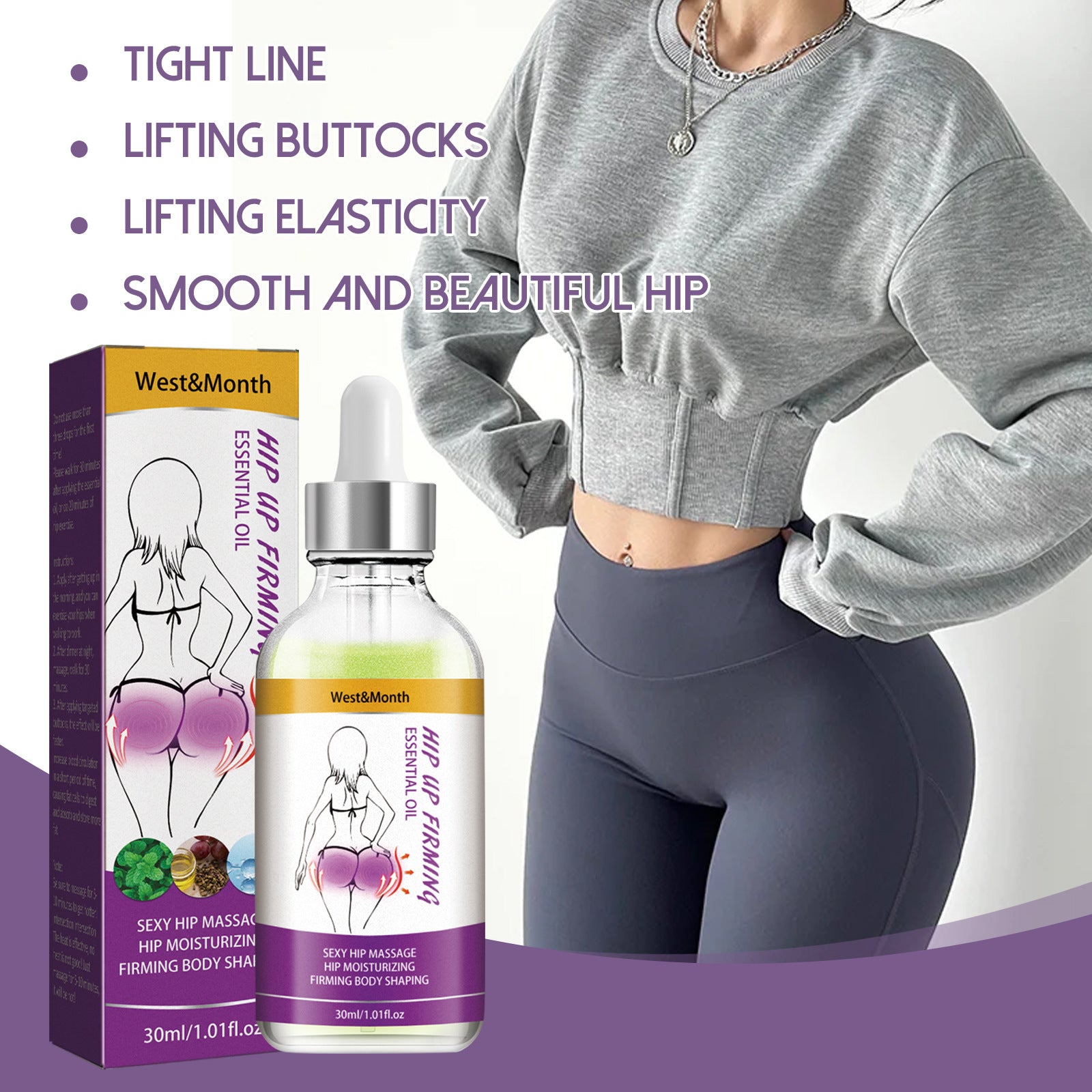 Hip Lifting Essential Oil Tightens And Lifts The Curve Of The Buttocks