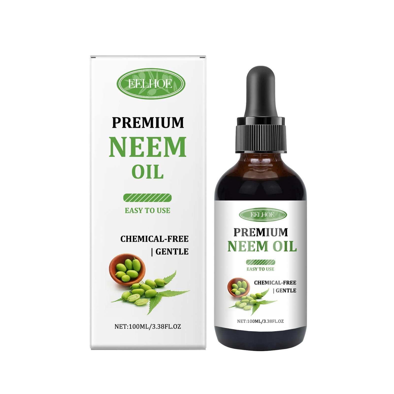 Yihe Neem Oil Care Essential Oil Nourishes Scalp Skin Neem Oil Massage Oil