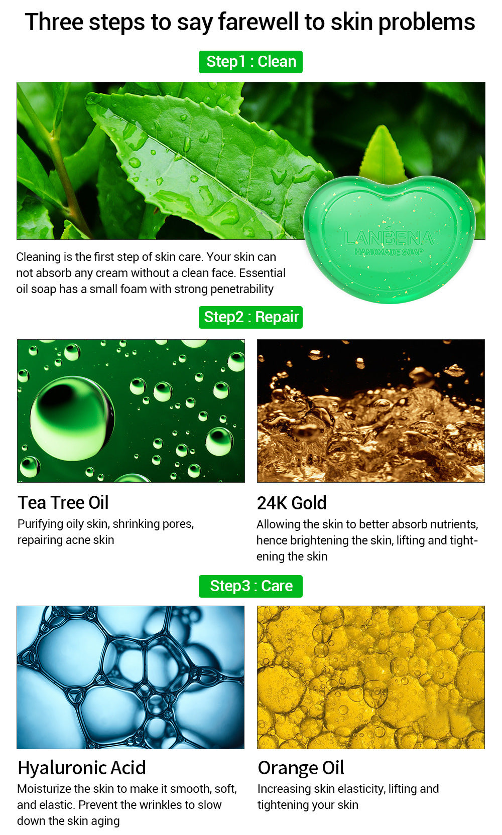 Cleansing Heart-shaped Essential Oil Soap Bamboo Charcoal