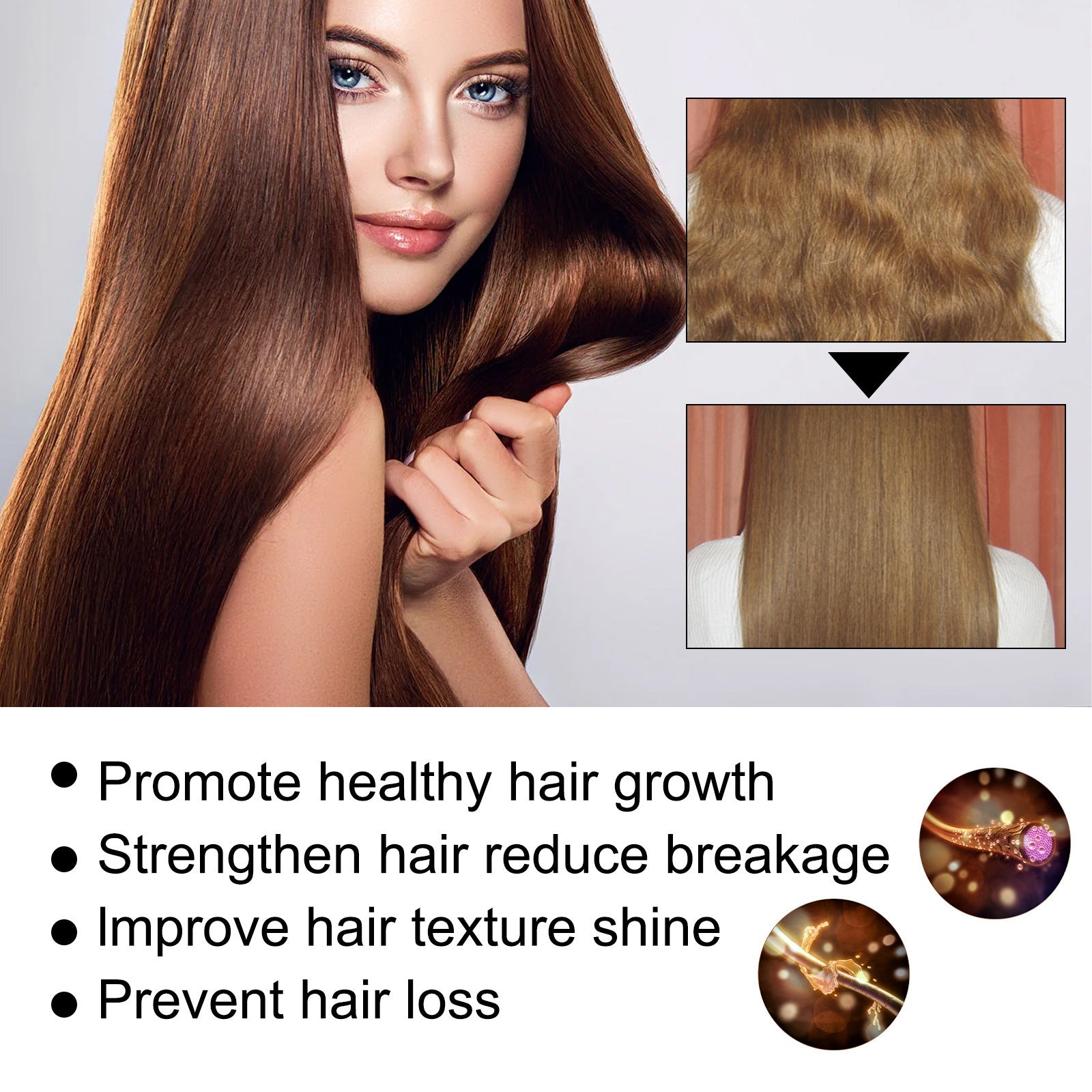 Dense Hair Essential Oil Soft Anti-drop Tough Hair Fixing